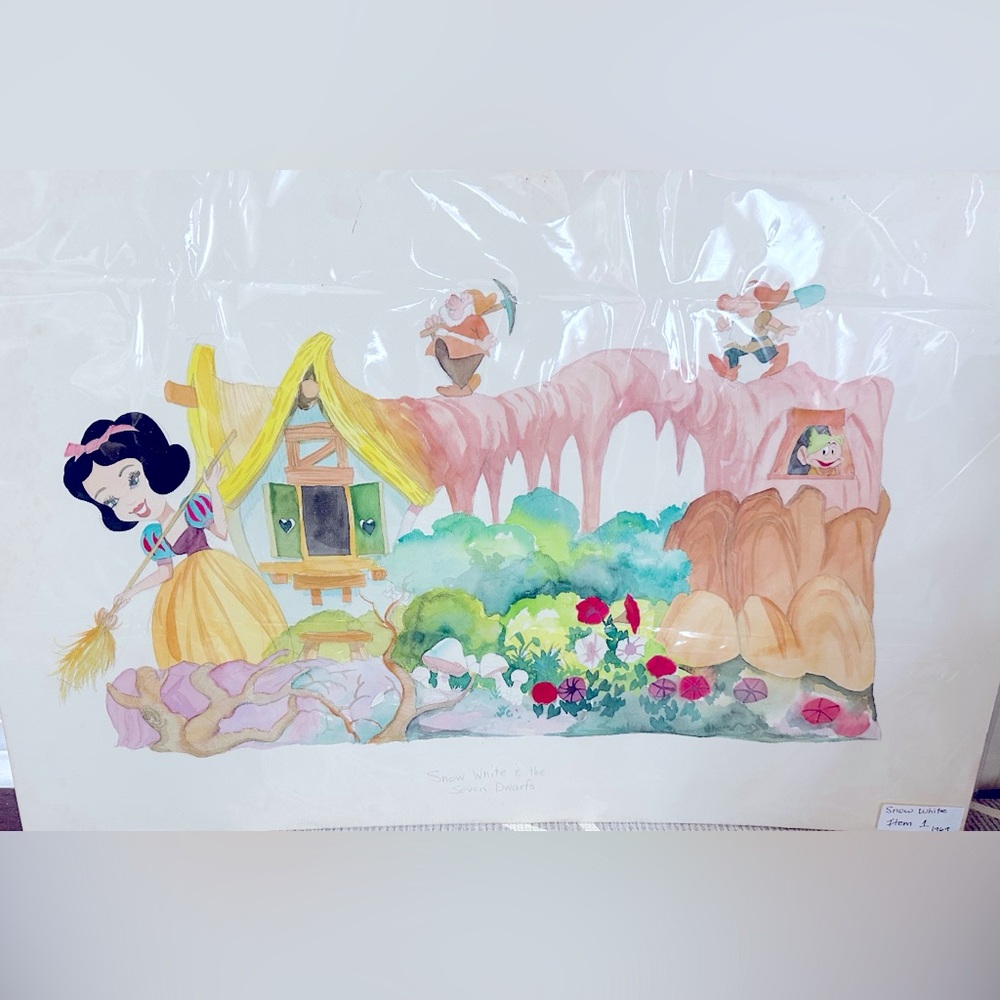 Disney Character Drawing Snow White Painting